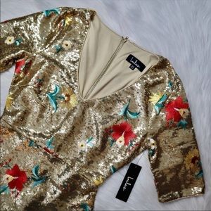 Lulu's Let It Shine Gold Sequin Bodycon Dress